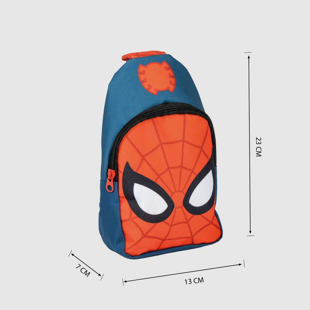 Sac à dos enfant Spider-Man Sac bandoulière Bleu Rouge 13 x 23 x 7 cm