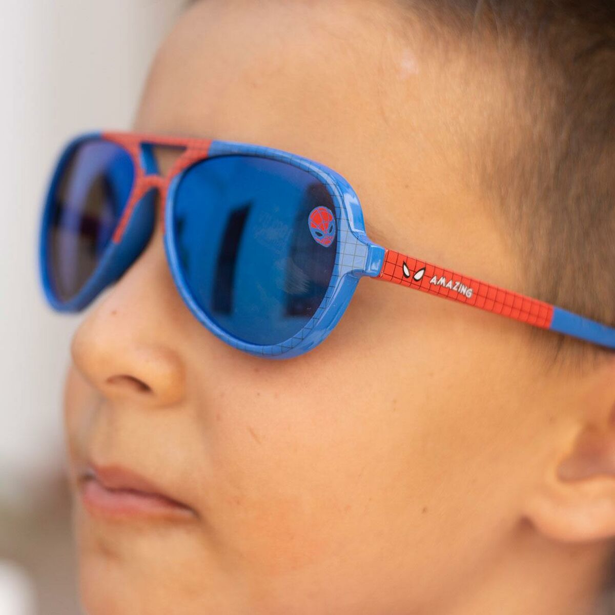 Kindersonnenbrille Spider-Man Blau Rot