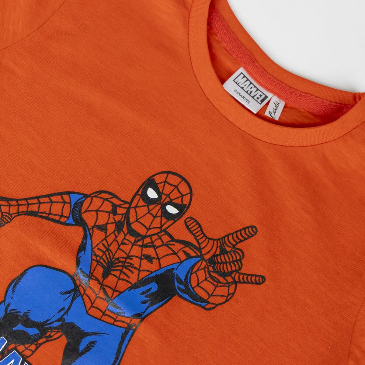 Child's Short Sleeve T-Shirt Spider-Man Orange