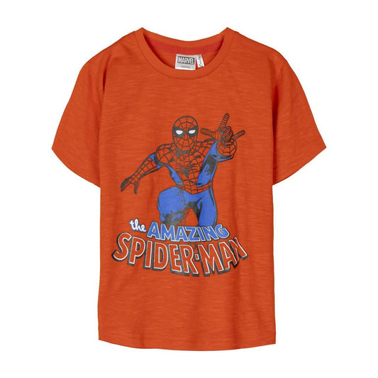 Kurzarm-T-Shirt für Kinder Spider-Man Orange