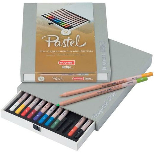 Pastel pencil Bruynzeel Design Case 12 Pieces Multicolour