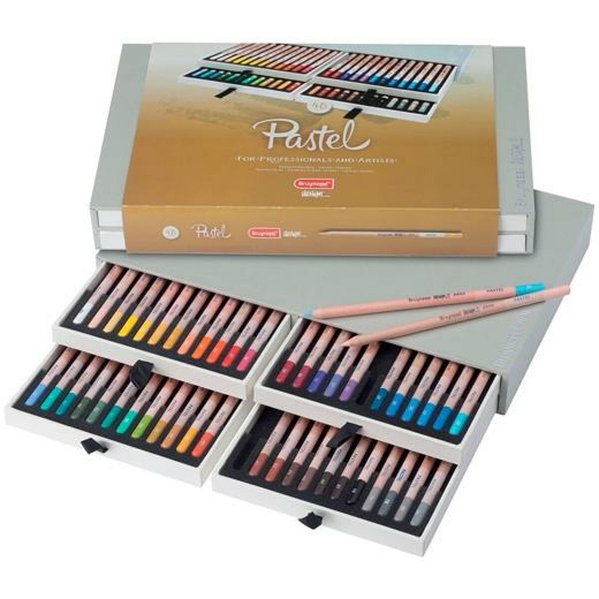 Crayon pastel Bruynzeel Design 48 Pièces Coffret Multicouleur