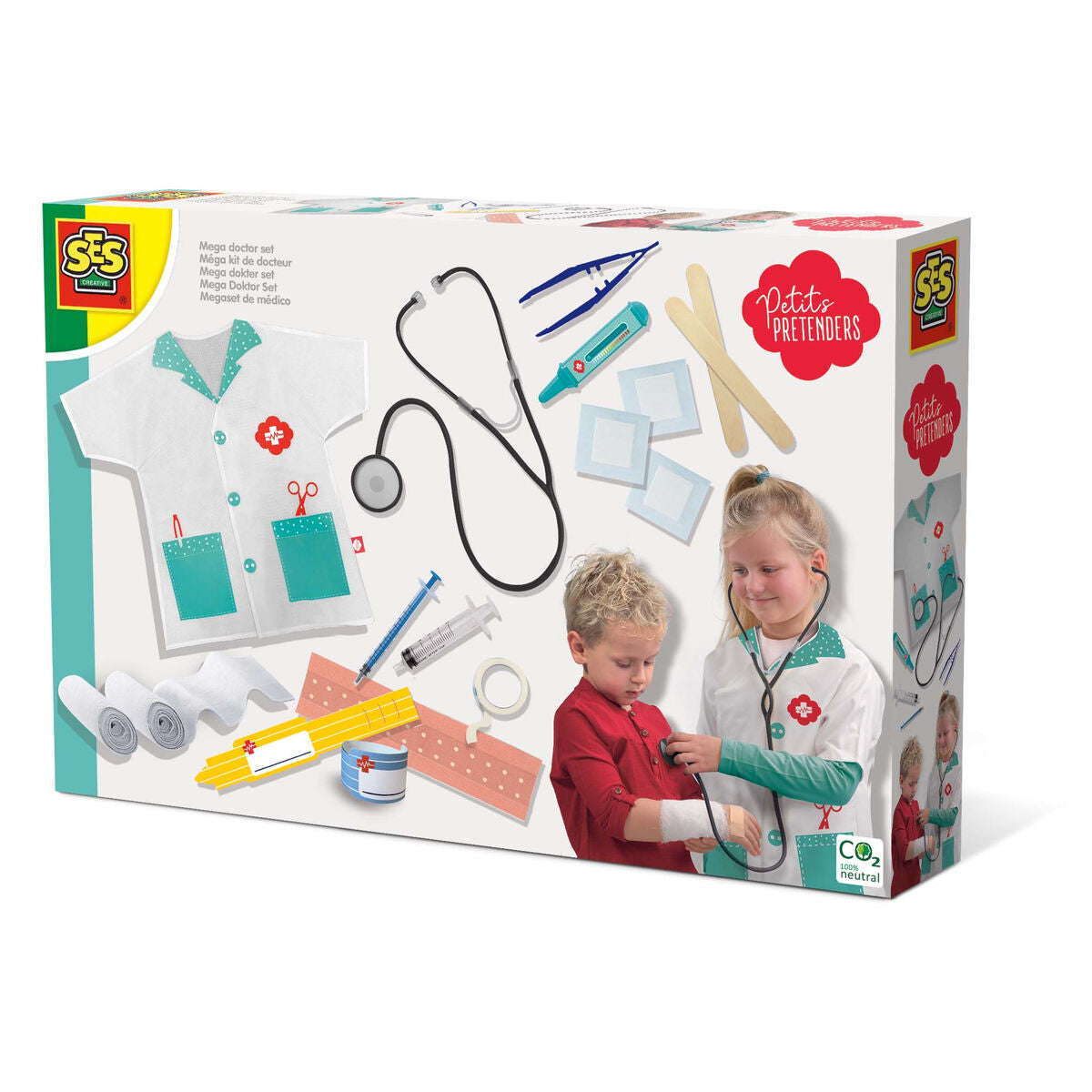 Spielzeug-Arztkoffer mit Zubehör SES Creative Mega Set