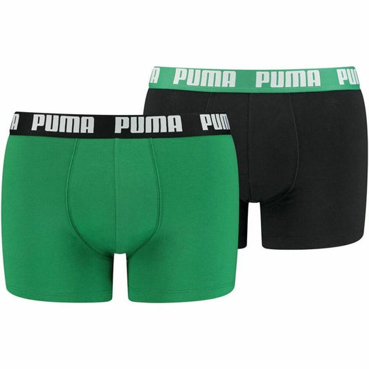 Men's Boxer Shorts Puma M Green (2 uds)
