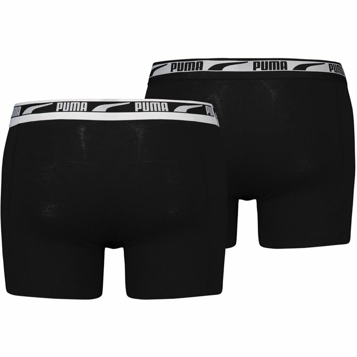 Men's Boxer Shorts Puma Multi Logo Black 2 Units