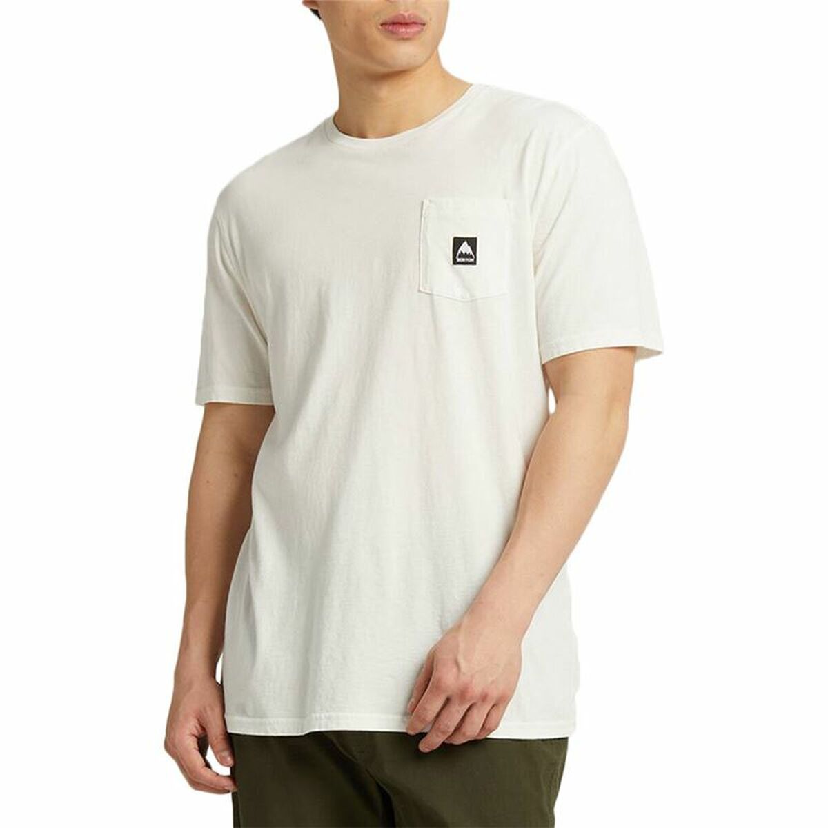 T-shirt à manches courtes homme Burton Colfax  Blanc Unisexe