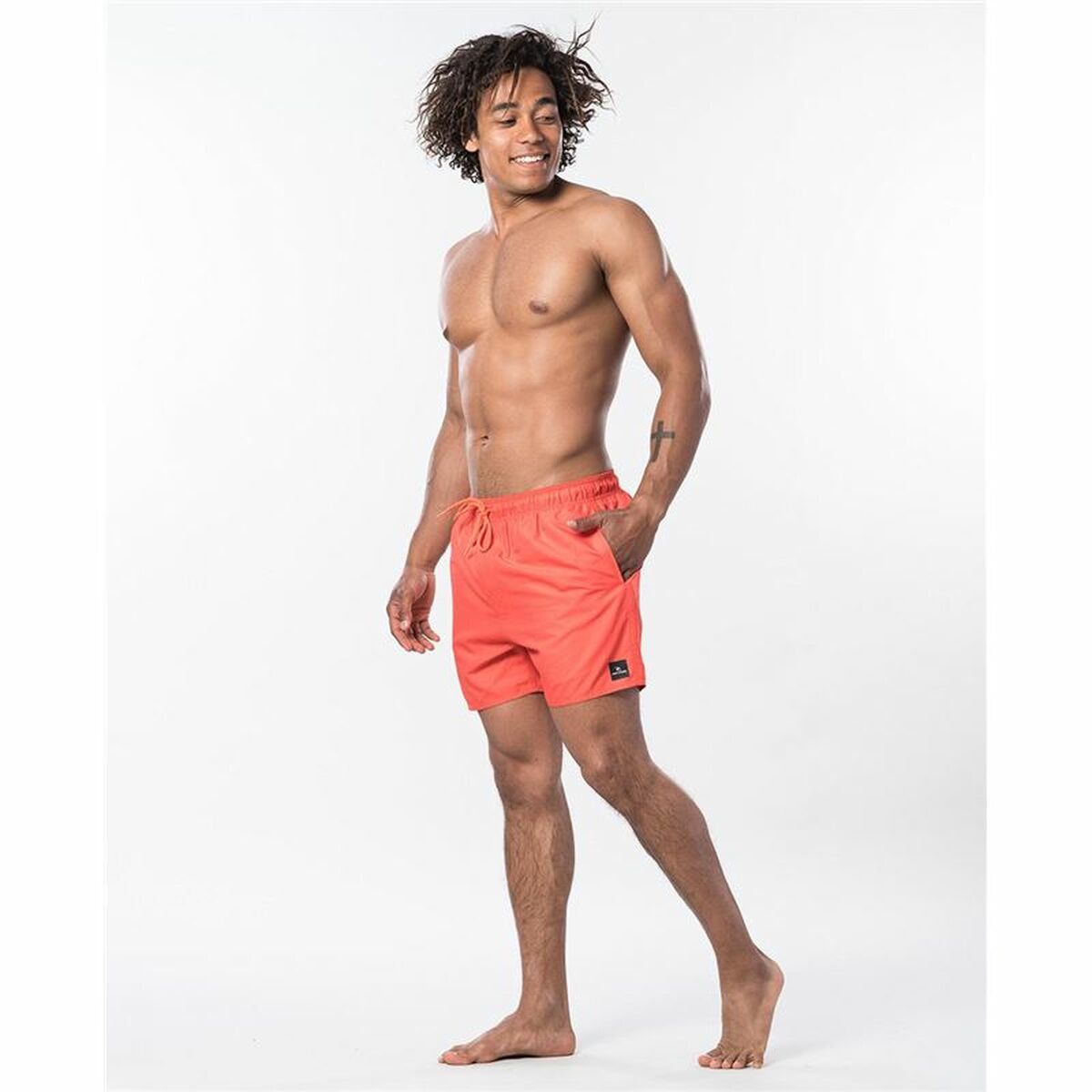 Herren Badehose Rip Curl Offset Volley Rot