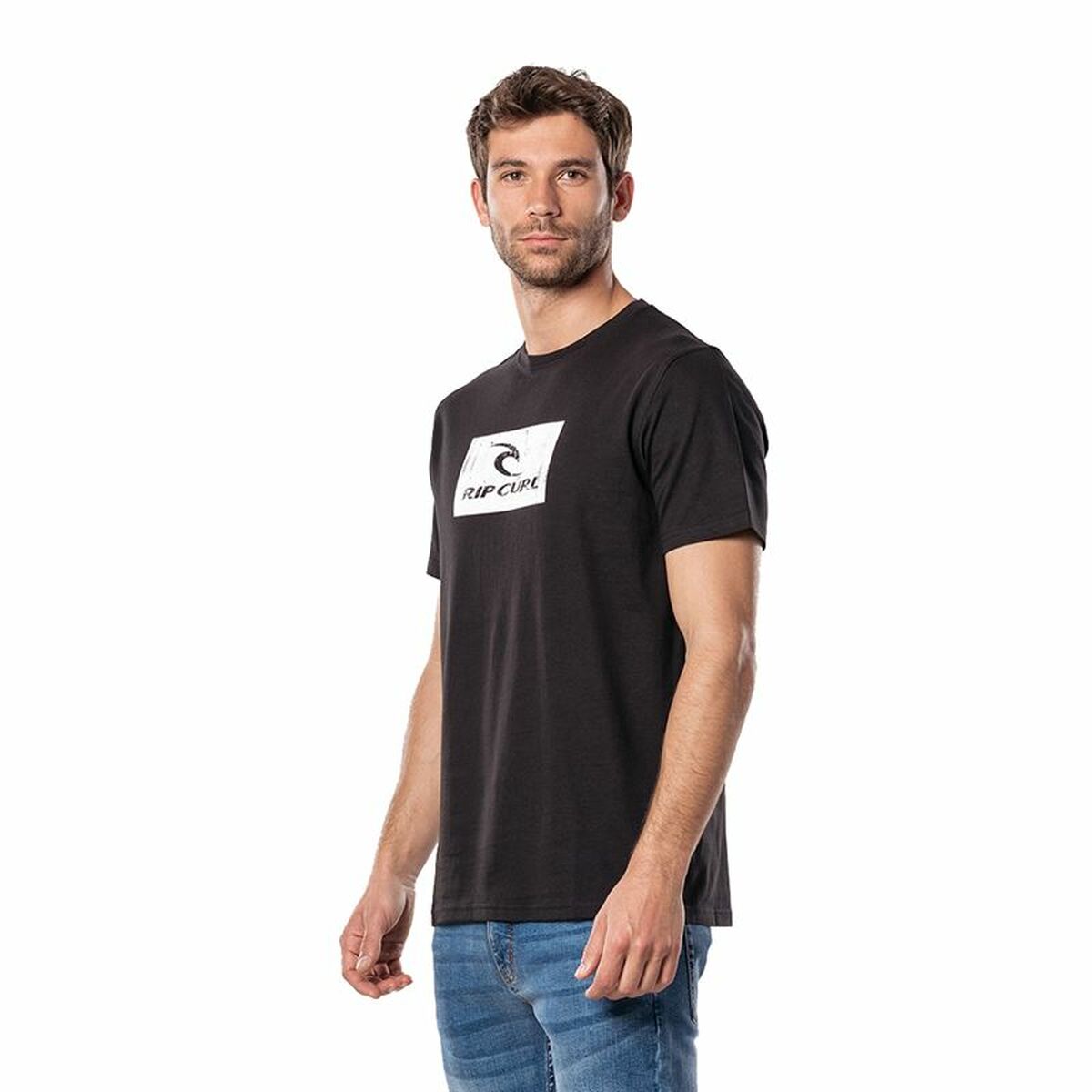 Herren Kurzarm-T-Shirt Rip Curl Hallmark Schwarz