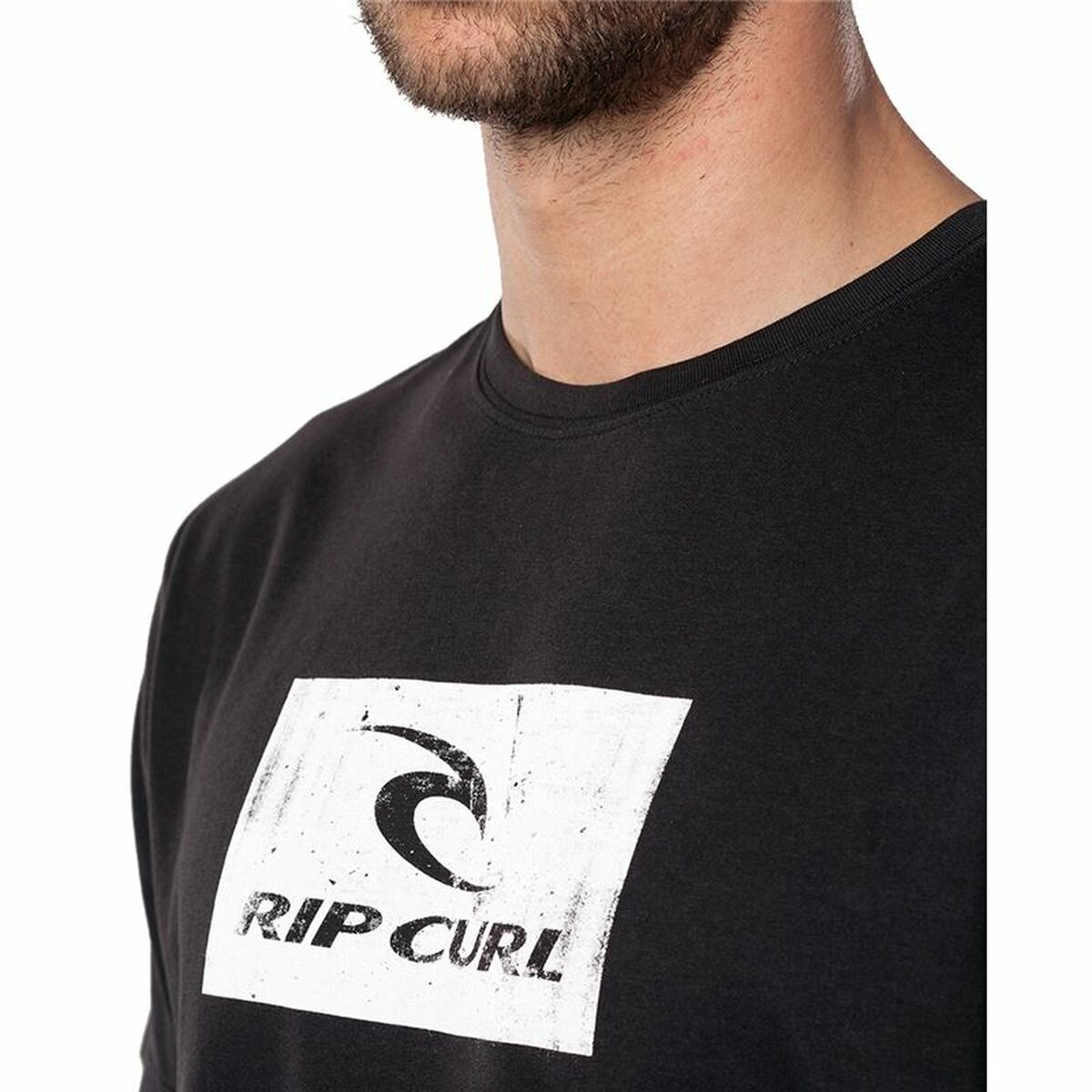 Herren Kurzarm-T-Shirt Rip Curl Hallmark Schwarz