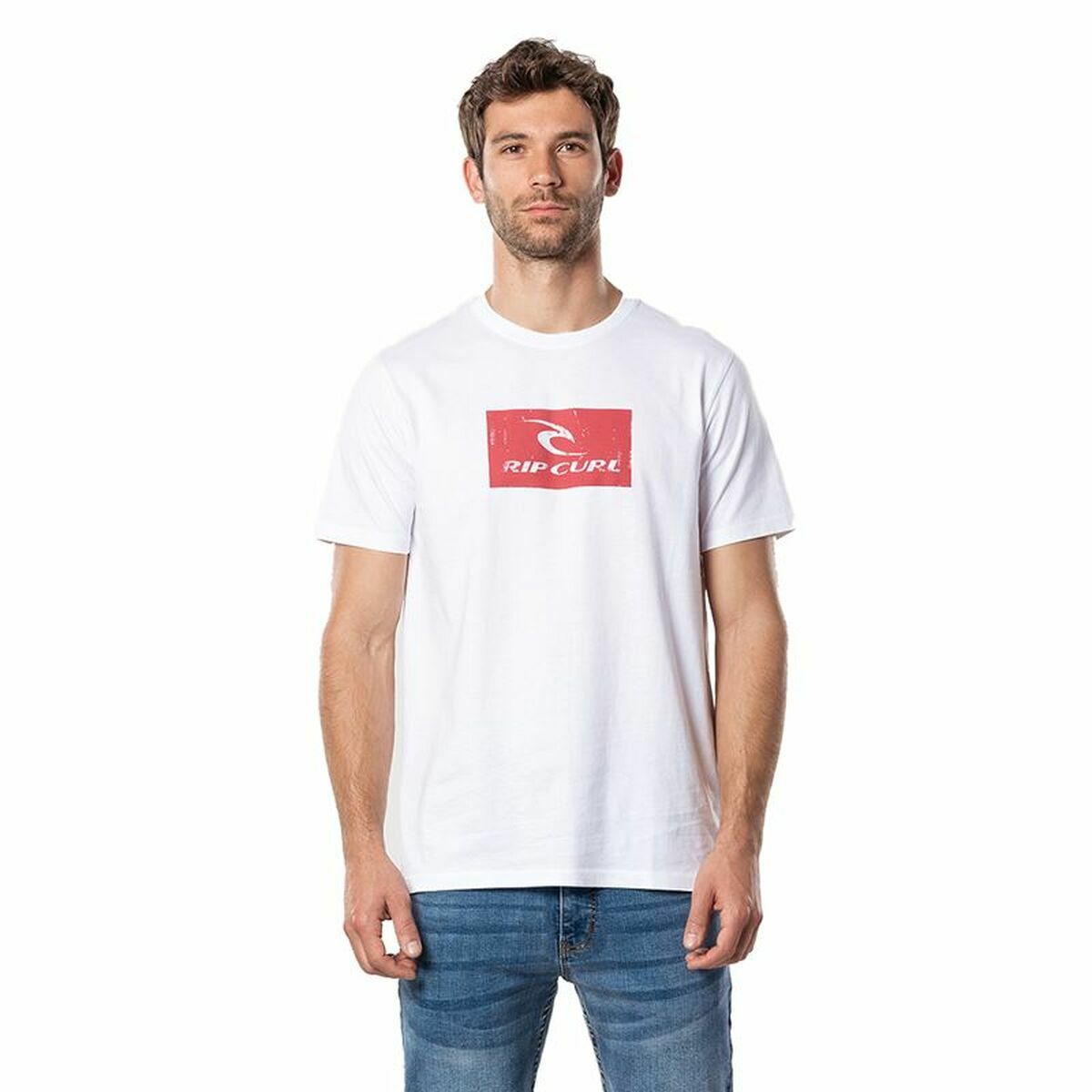Herren Kurzarm-T-Shirt Rip Curl Hallmark Weiß Herren