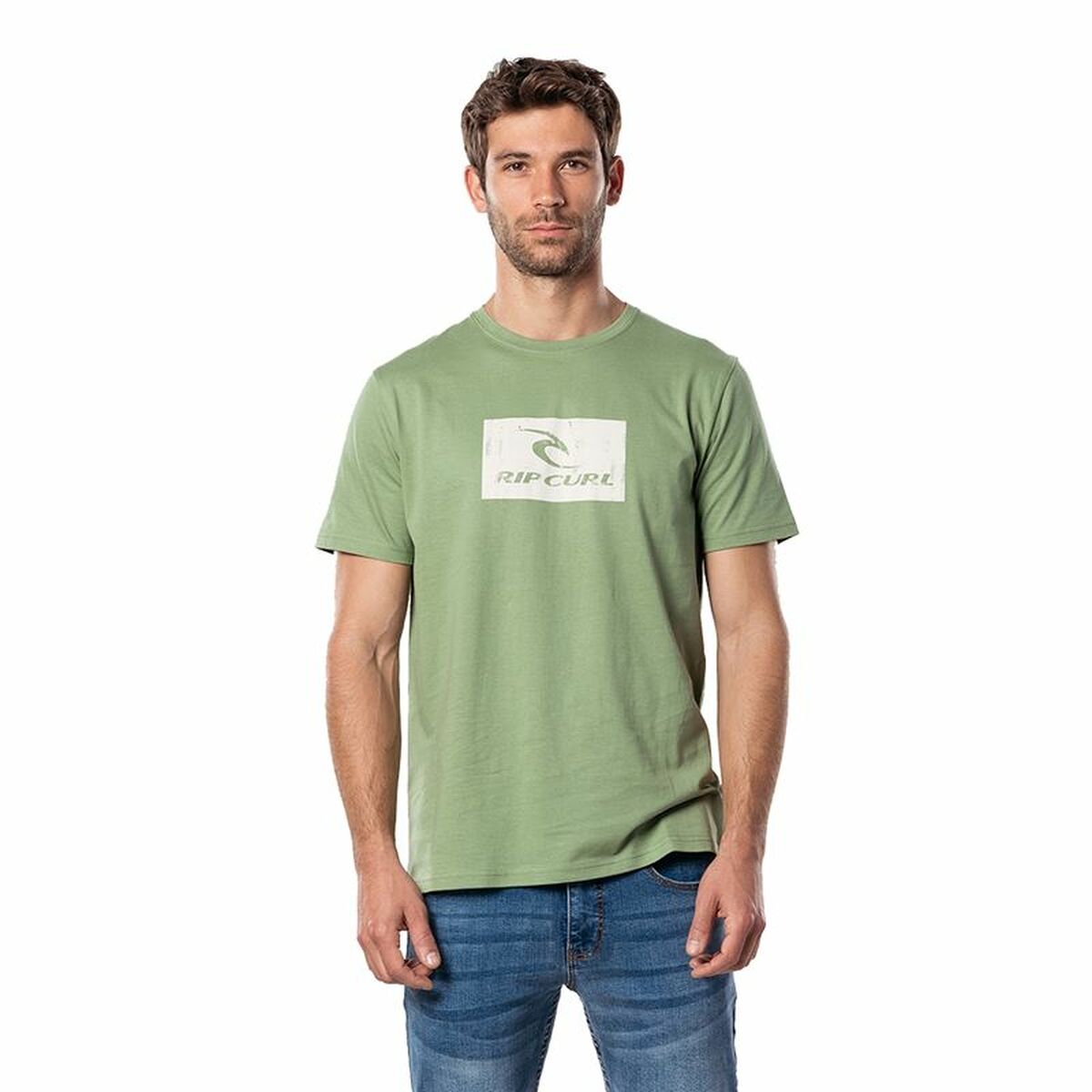 Herren Kurzarm-T-Shirt Rip Curl Hallmark grün