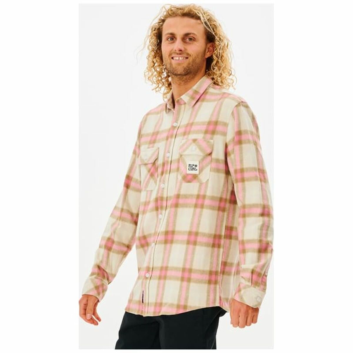 Chemise à manches longues homme Rip Curl Salt Walter Culture Beige