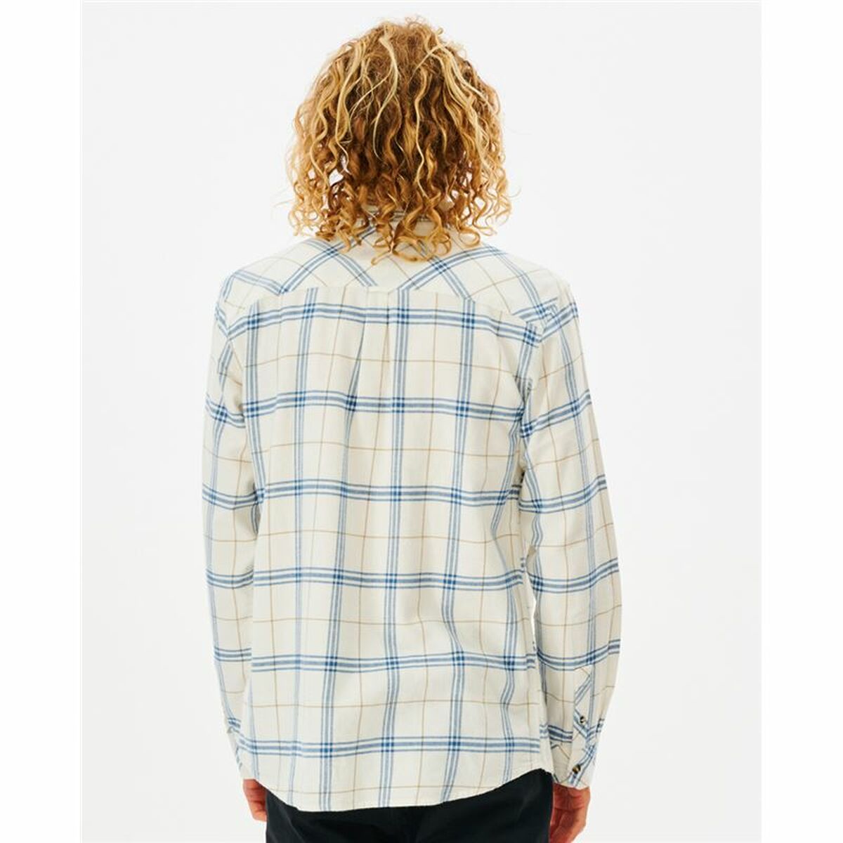 Chemise à manches longues homme Rip Curl Checked in Flannel Franela Blanc