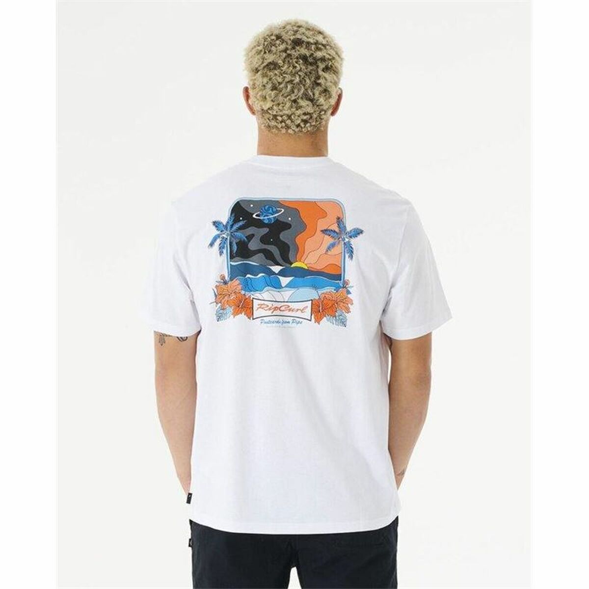 T-Shirt Rip Curl Postcards 2Nd Reef Weiß Herren