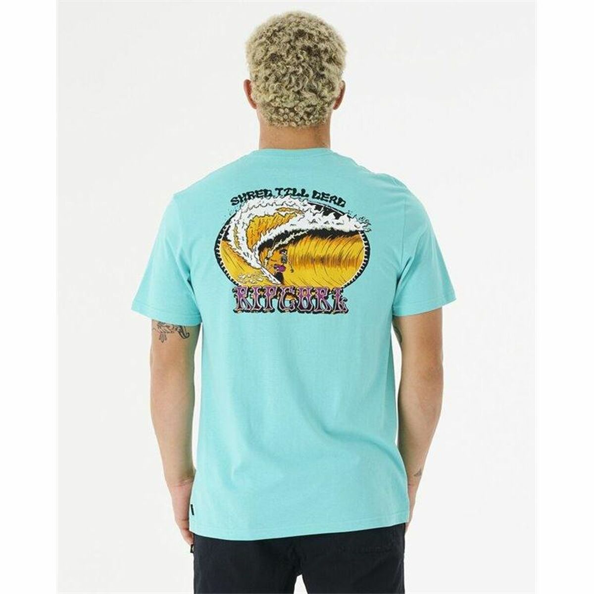 T-Shirt Rip Curl Slasher Aquamarin Herren