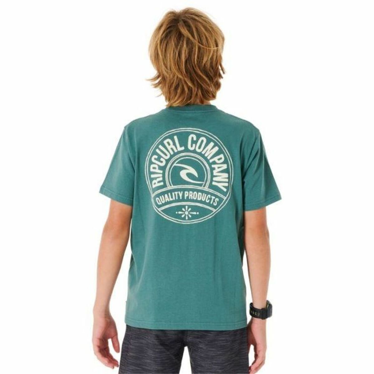 T-shirt à manches courtes enfant Rip Curl Stapler  Bleu