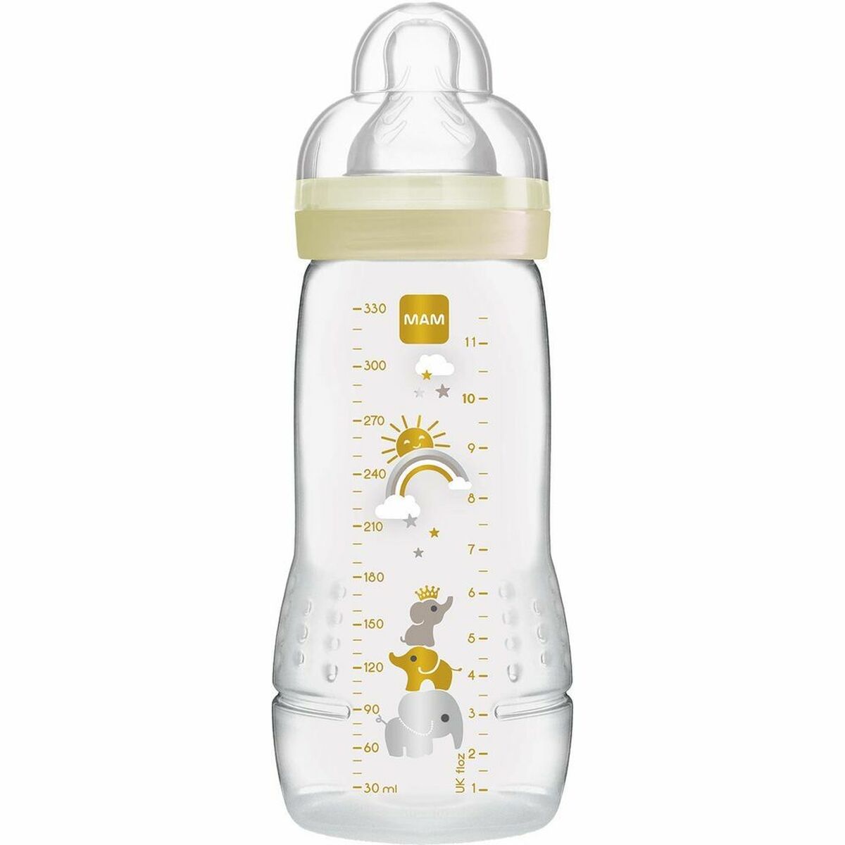 Baby-Flasche MAM Easy Active Elfenbein Beige 330 ml (330 ml)
