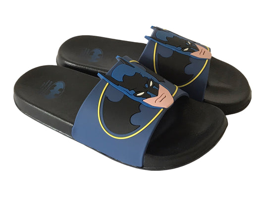 Boys' Batman Kids Flip Flop Beach Sandals Blue & Black