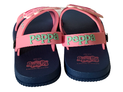 Girls' Peppa Pig Kids Sandals Toddler  Beach Sandals Pink/Dark Blue-EU Size 22 to 27