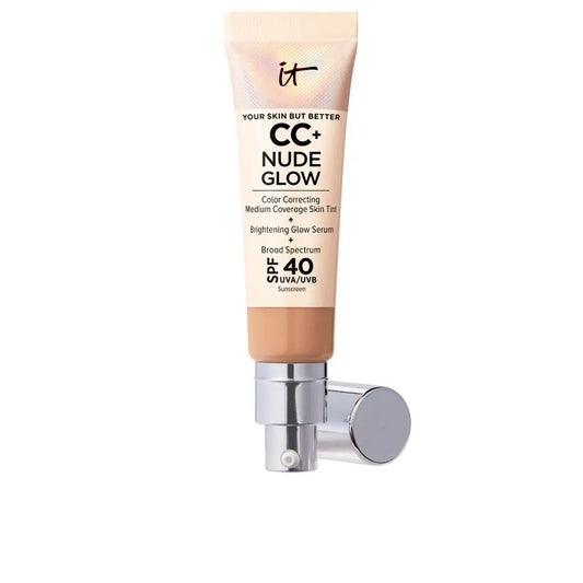 Cremige Make-up Grundierung It Cosmetics CC+ Nude Glow Medium Tan Spf 40 32 ml