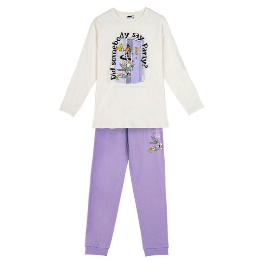 Pyjama Warner Bros Lilac Beige