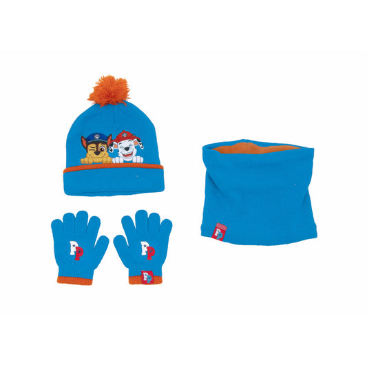 Hat, Gloves and Neck Warmer The Paw Patrol Friendship Blue