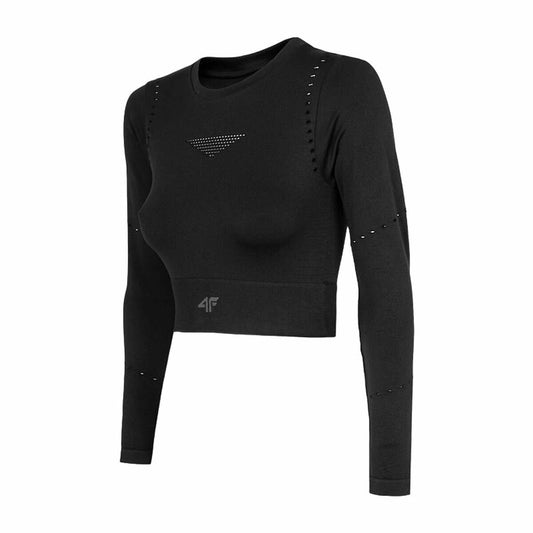 Women's long sleeve T-shirt PURE FORCE H4Z22 TSDLF010  4F Black Multicolour (M/L)