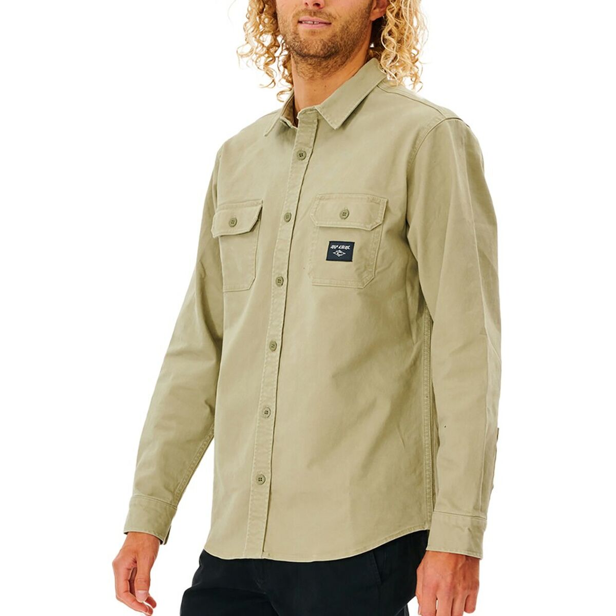 Herren Langarm-Hemd Rip Curl Epic Beige