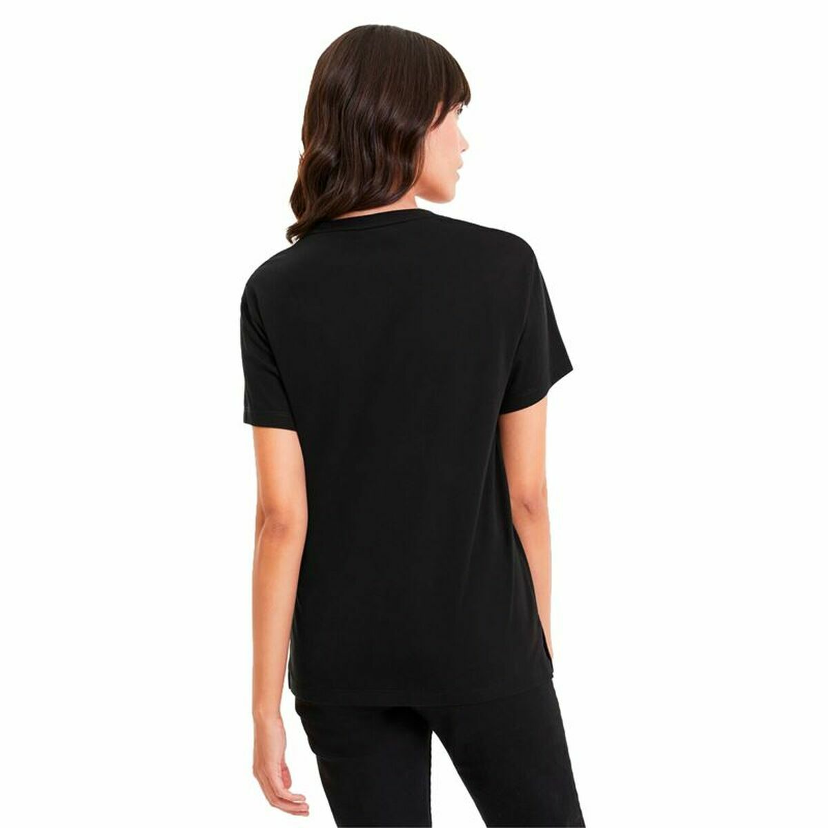 T-shirt à manches courtes femme Puma Classics Logo Tee Noir