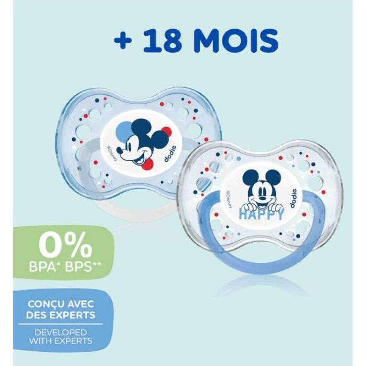 Sucette Dodie Mickey Mouse + 18 Mois