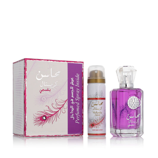 Set de Parfum Femme Lattafa 2 Pièces Mahasin Crystal Violet
