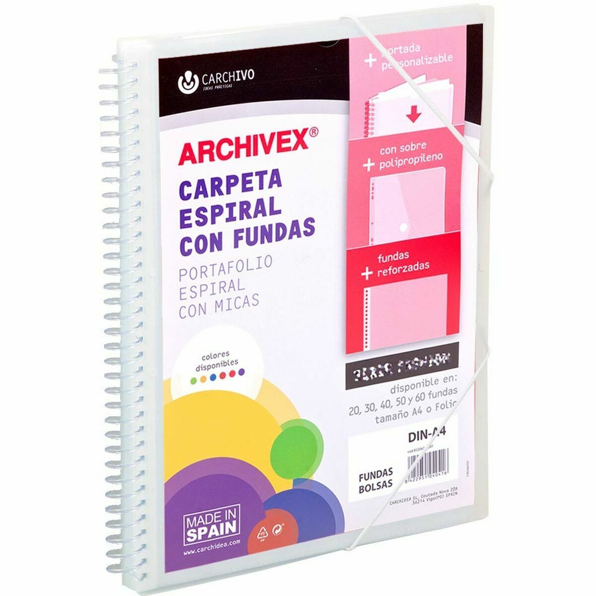 Classeur Carchivo Archivex-Star Transparent A4