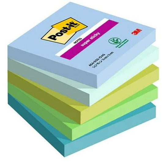 Sticky Notes Post-it Super Sticky Multicolour 5 Pieces 76 x 76 mm