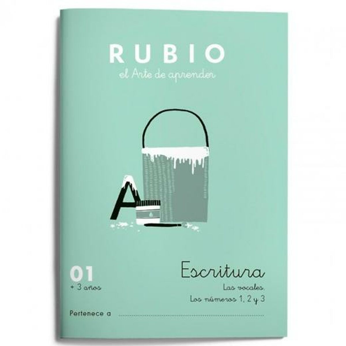 Cahier d'écriture et de calligraphie Rubio Nº01 A5 Espagnol 20 Volets (10 Unités)