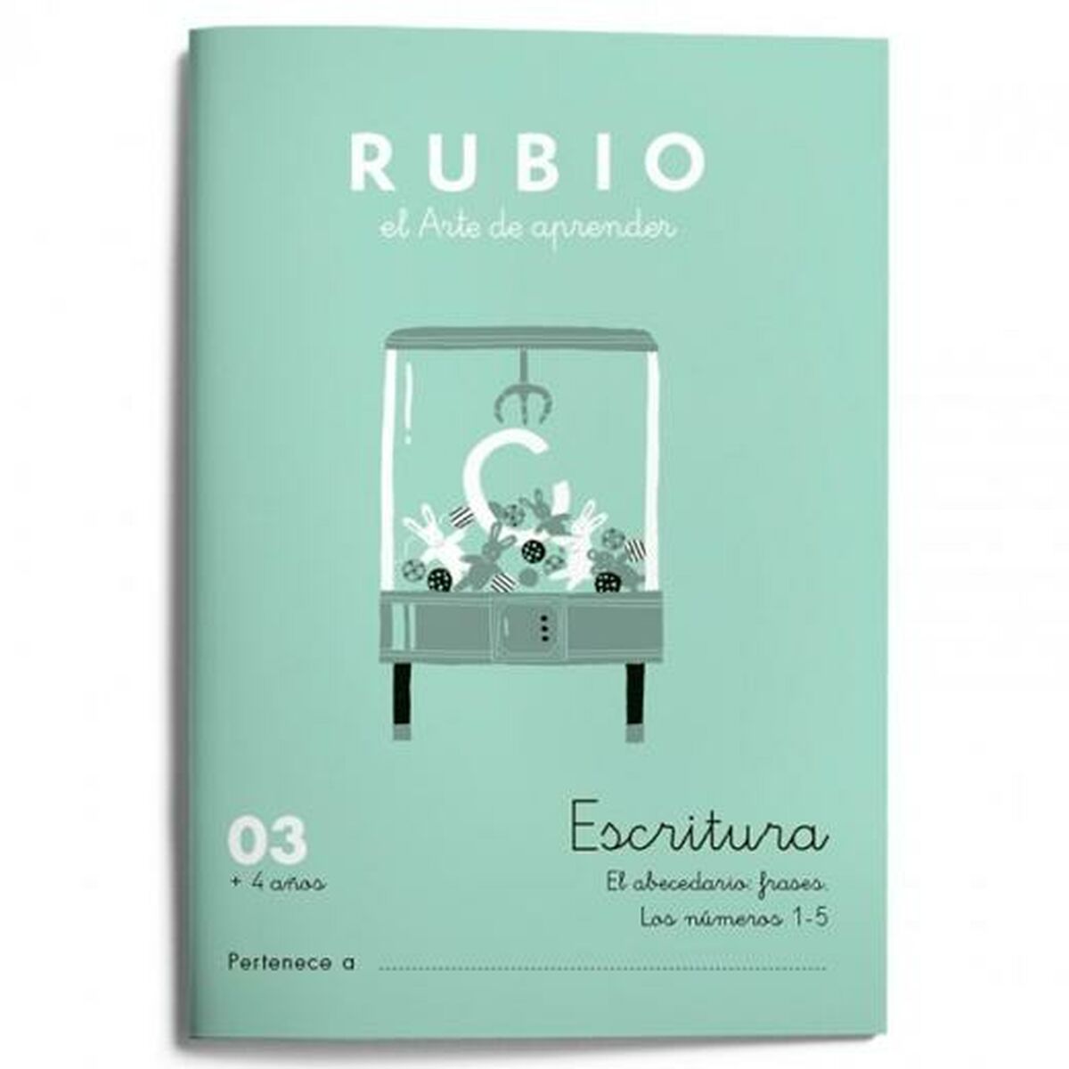 Cahier d'écriture et de calligraphie Rubio Nº03 A5 Espagnol 20 Volets (10 Unités)