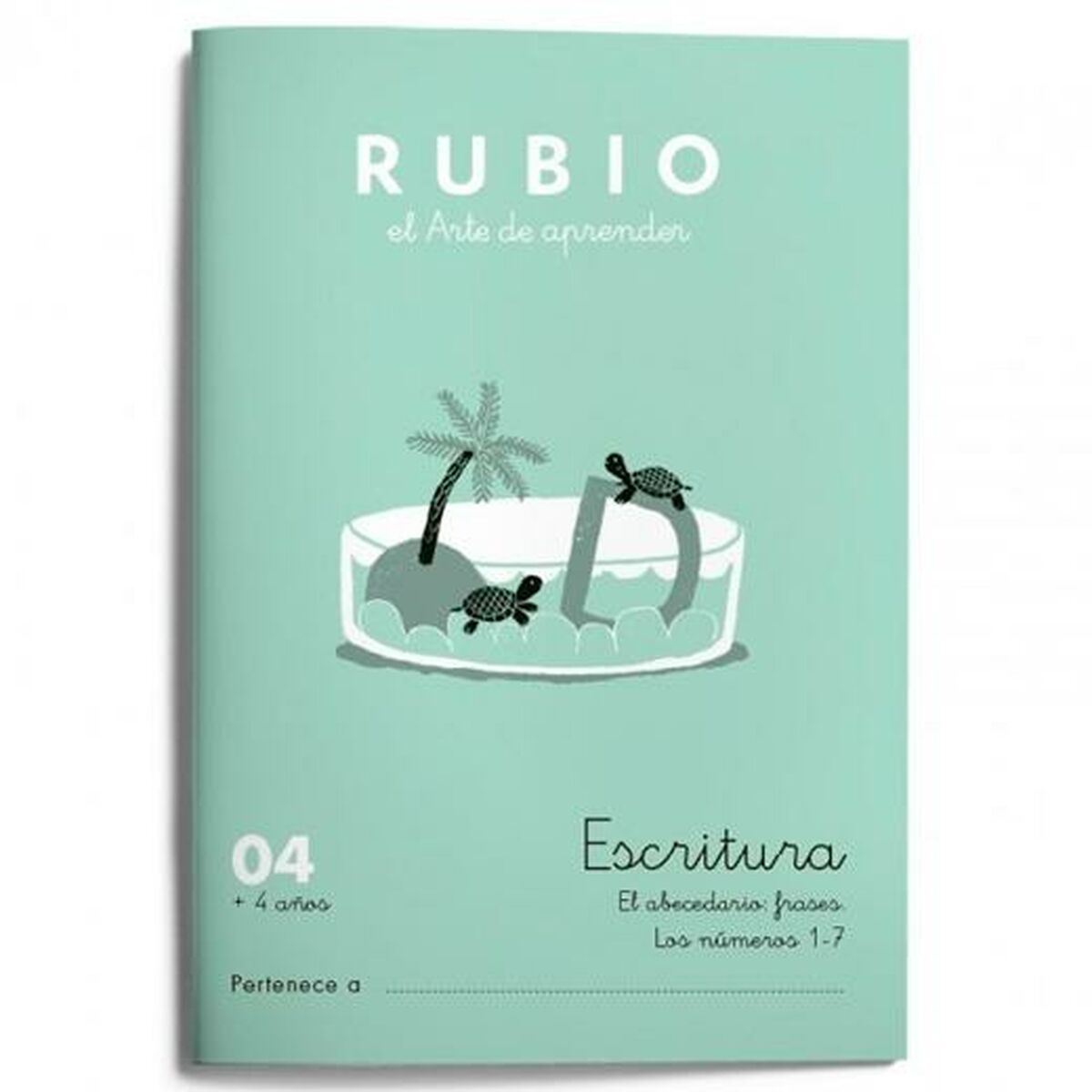 Cahier d'écriture et de calligraphie Rubio Nº04 A5 Espagnol 20 Volets (10 Unités)