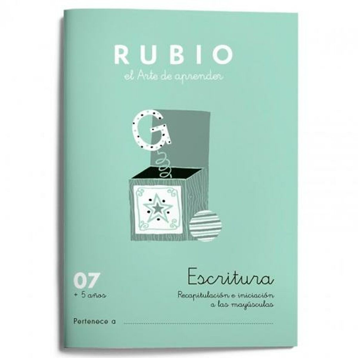 Cahier d'écriture et de calligraphie Rubio Nº07 A5 Espagnol 20 Volets (10 Unités)