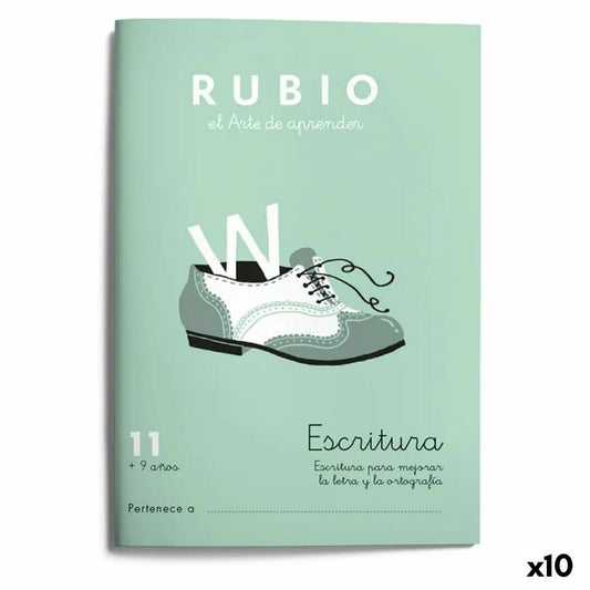 Schreib- und Kalligraphie-Notizbuch Rubio Nº11 A5 Spanisch 20 Blatt (10 Stück)