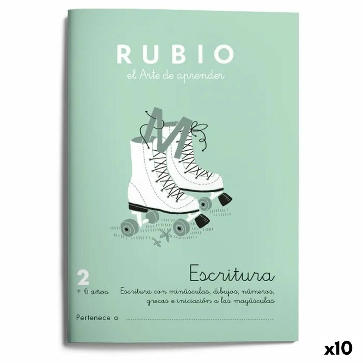 Schreib- und Kalligraphie-Notizbuch Rubio Nº2 A5 Spanisch 20 Blatt (10 Stück)