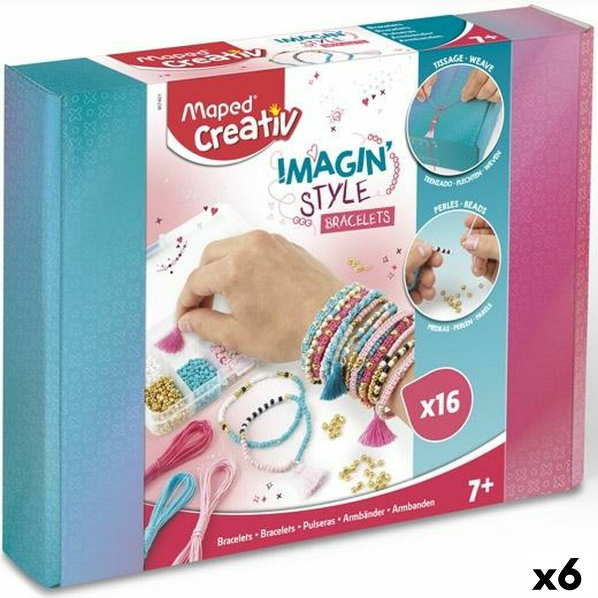 Kit de création de bracelets Maped Imagin Style (6 Unités)