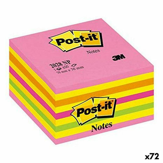 Notes Adhésives Post-it Rose 76 x 76 mm (72 Unités)