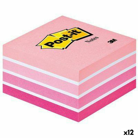 Notepad Post-it 76 x 76 mm Pink 450 Sheets (12 Units)