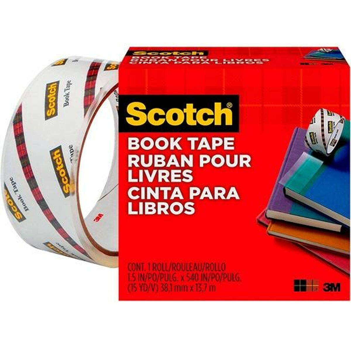 Adhesive Tape Scotch 38,1 mm x 13,7 m Transparent polypropylene (12 Units)