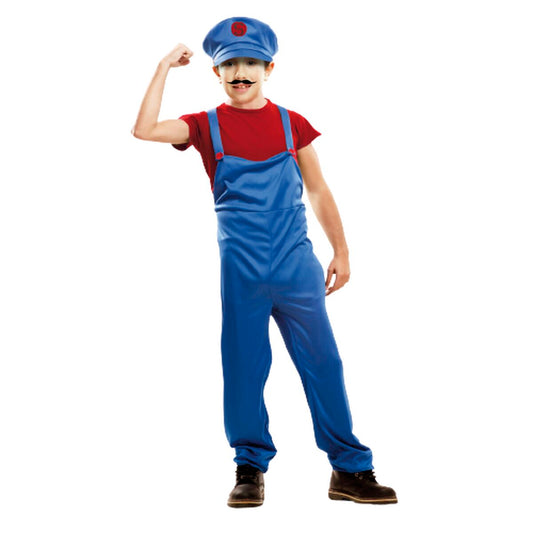 Costume for Children My Other Me Super Plumber Red (3 Pieces)