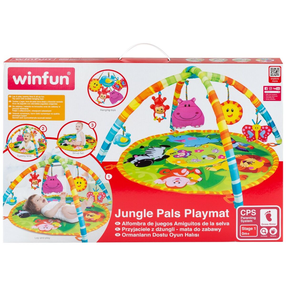 Play mat Winfun Jungle Cloth (4 Units)