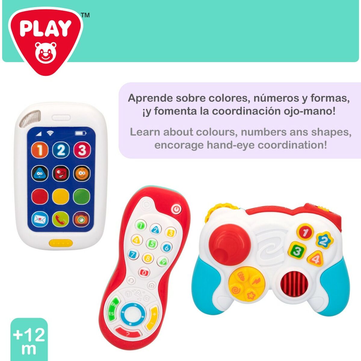 Ensemble de Jouets pour Bébés PlayGo 14,5 x 10,5 x 5,5 cm (4 Unités)
