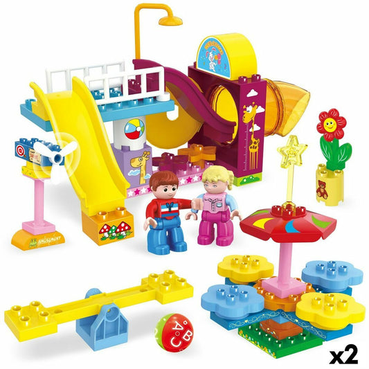 Set de construction Colorbaby Playground 50 Pièces (2 Unités)