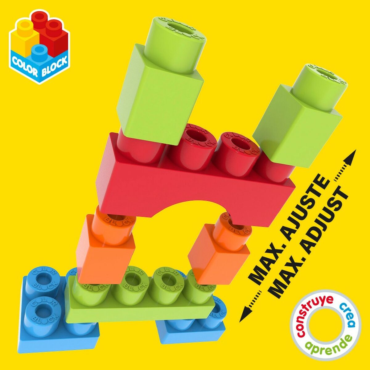 Set de construction Color Block Basic Seau 35 Pièces (6 Unités)