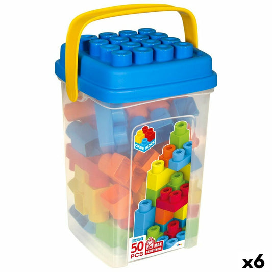 Set de construction Color Block Basic Seau 50 Pièces (6 Unités)