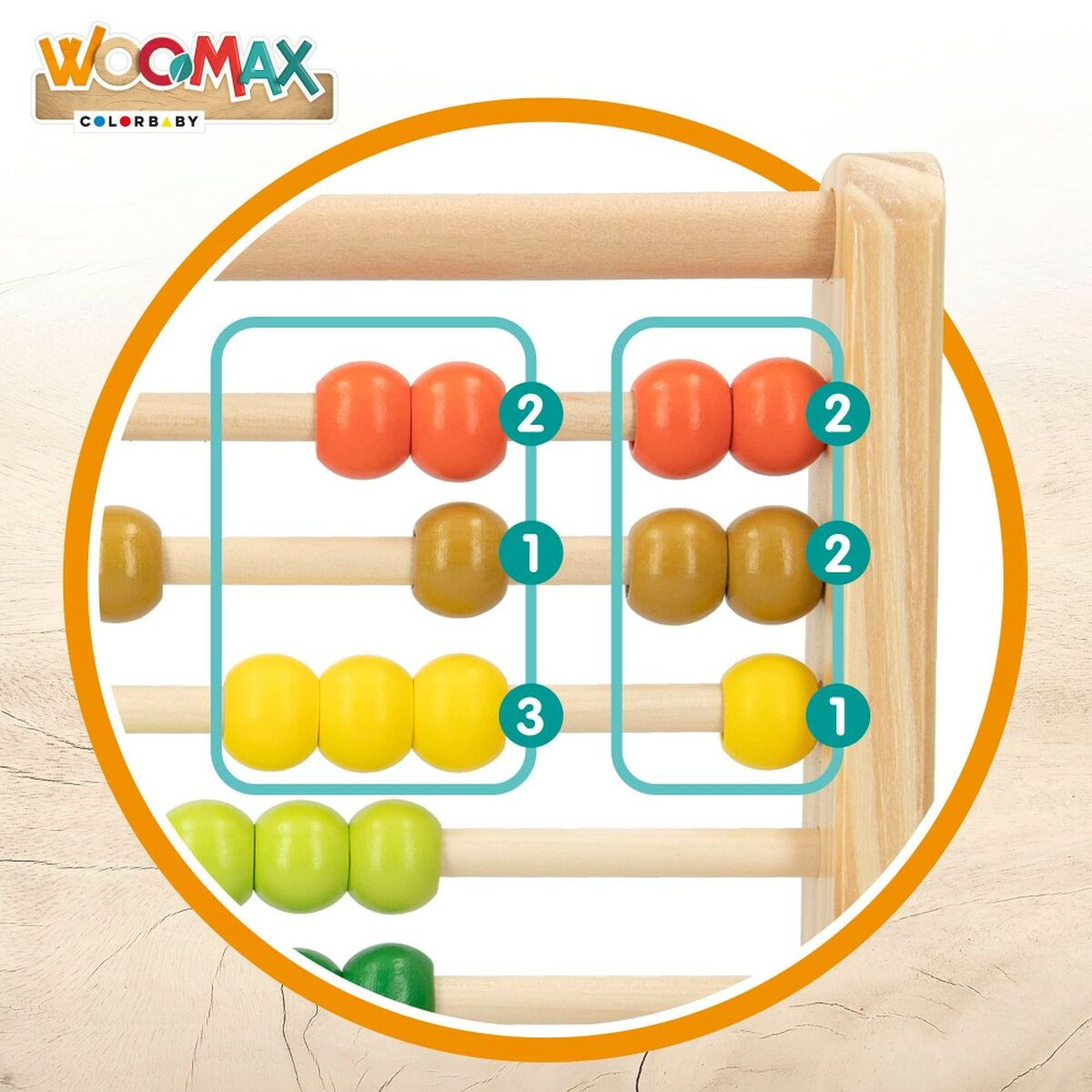 Wooden Abacus Woomax + 12 Months (6 Units)